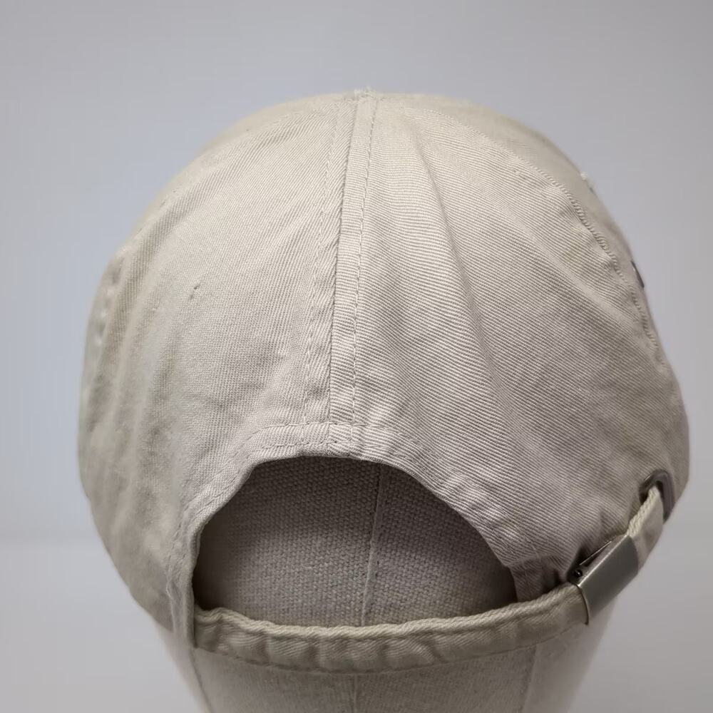 KC CAPS Baseball Cap Beige Green Hat OS Livestock Marketing Logo Embroidered - Picture 6 of 10